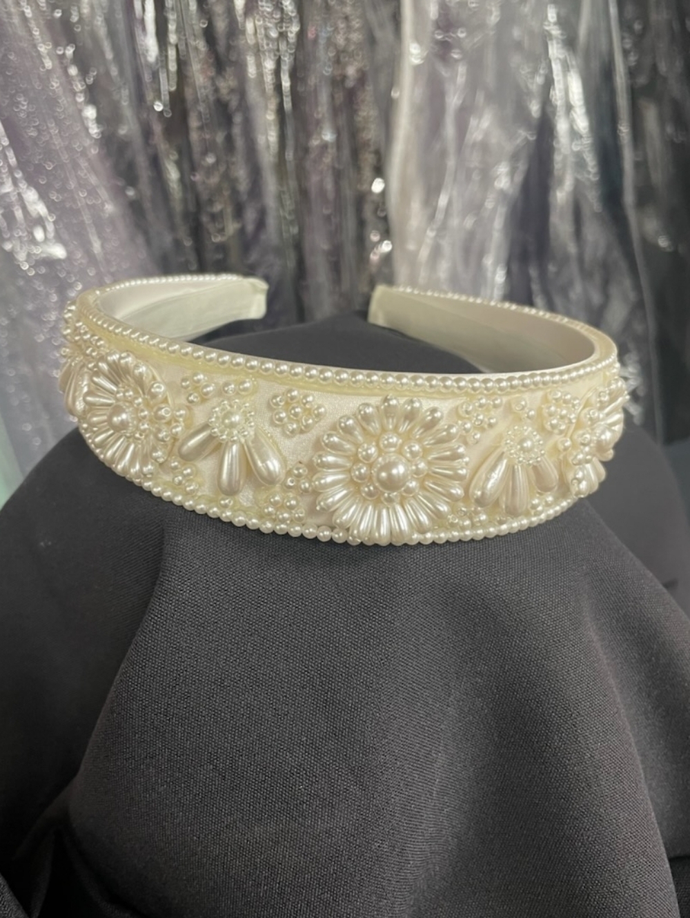 Vintage Bandeau Beaded Bridal Crown
